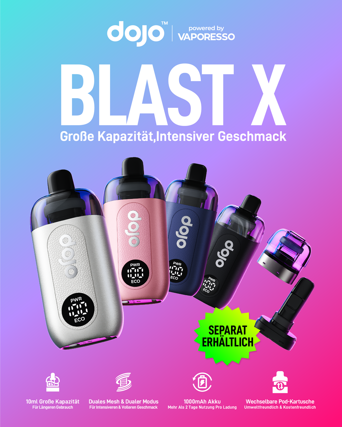 Blast X Batterie 5er Pack