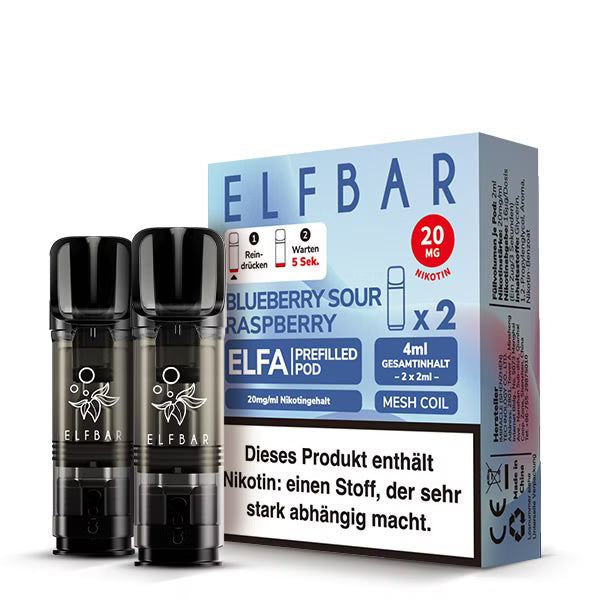 Elfbar Elfa Pod Blueberry Sour Raspberry 20mg/ml