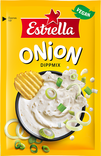 Schwedischer Dipmix Onion – Estrella | 18×22g Karton
