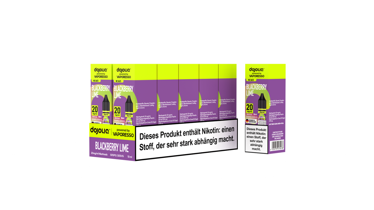 Dojoliq Blackberry Lime 20mg 10er Pack