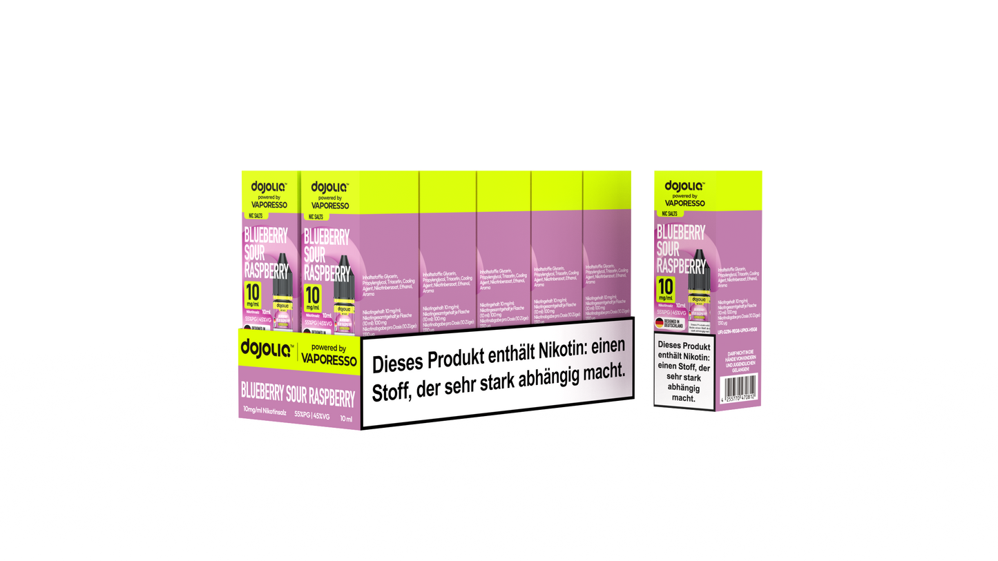 Dojoliq Blueberry Sour Raspberry 10mg 10er Pack