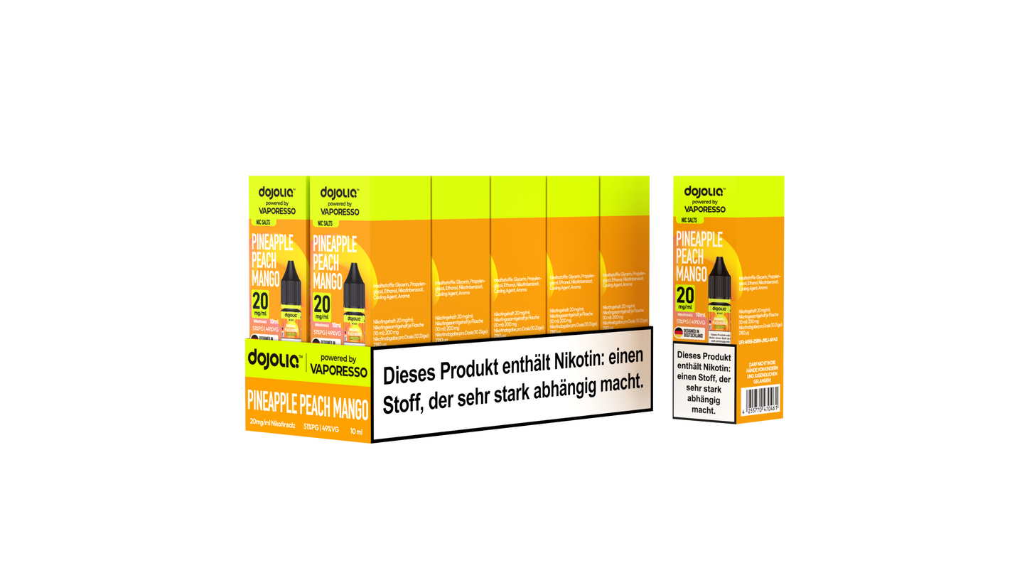 Dojoliq Pineapple Peach Mango 20mg 10er Pack