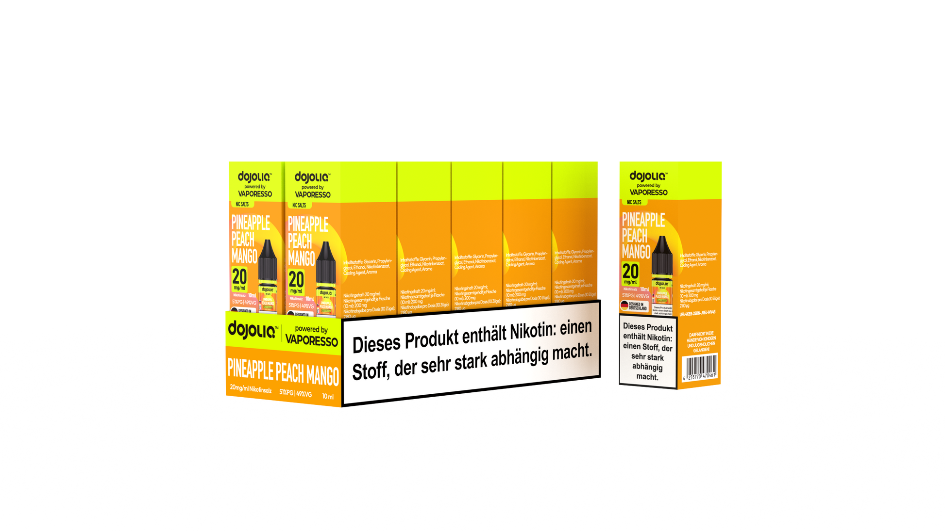 Dojoliq Pineapple Peach Mango 20mg 10er Pack