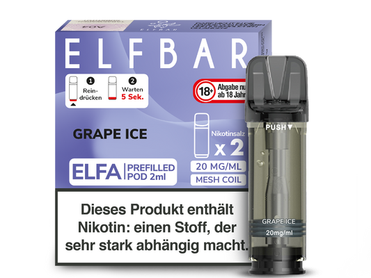 Elfbar Elfa Pod Grape Ice 20mg