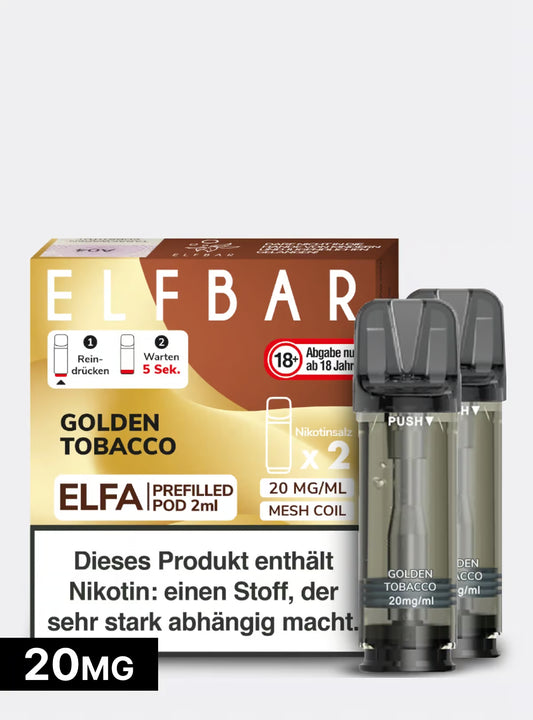 Elfbar Elfa Pod Golden Tobacco 20mg/ml