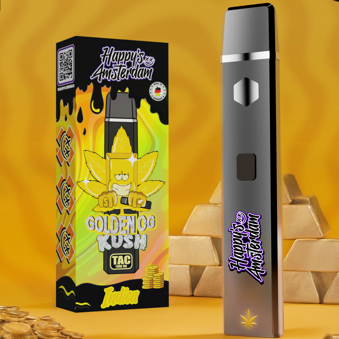 Happy's Amsterdam TAC Vape 10er Pack - Golden OG Kush