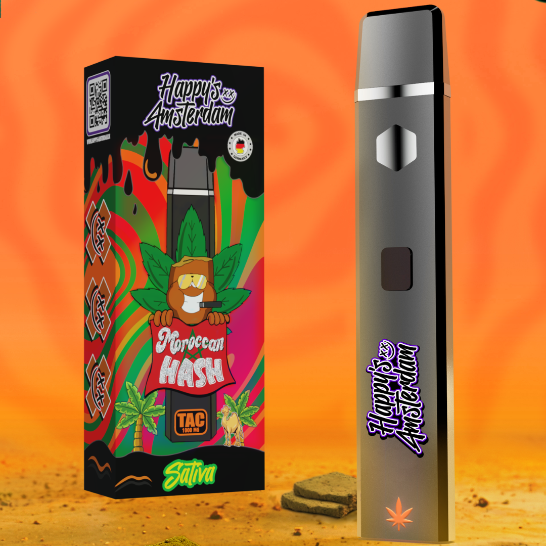 Happy's Amsterdam TAC Vape 10er Pack - Moroccan Hash
