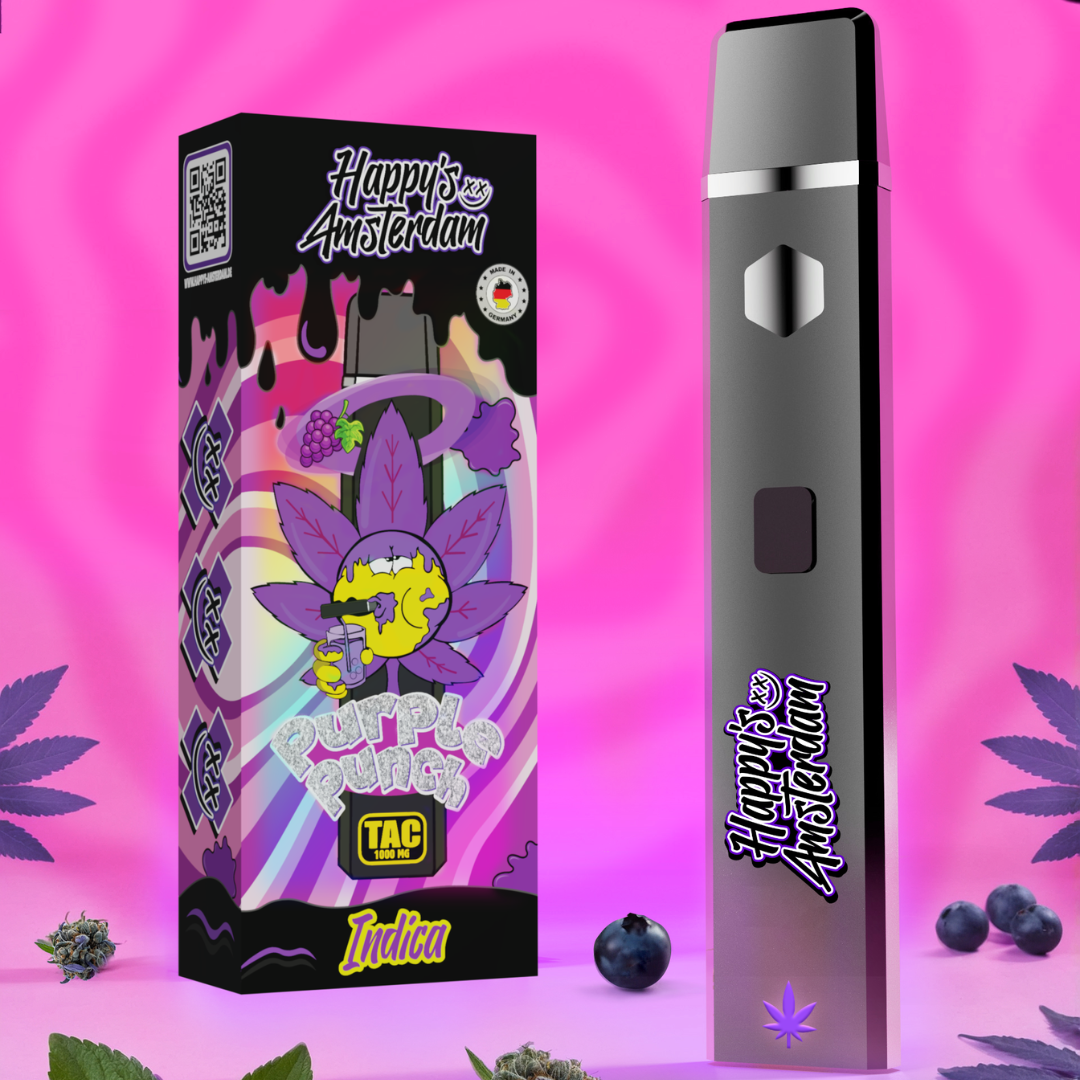 Happy's Amsterdam TAC Vape 10er Pack - Purple Punch