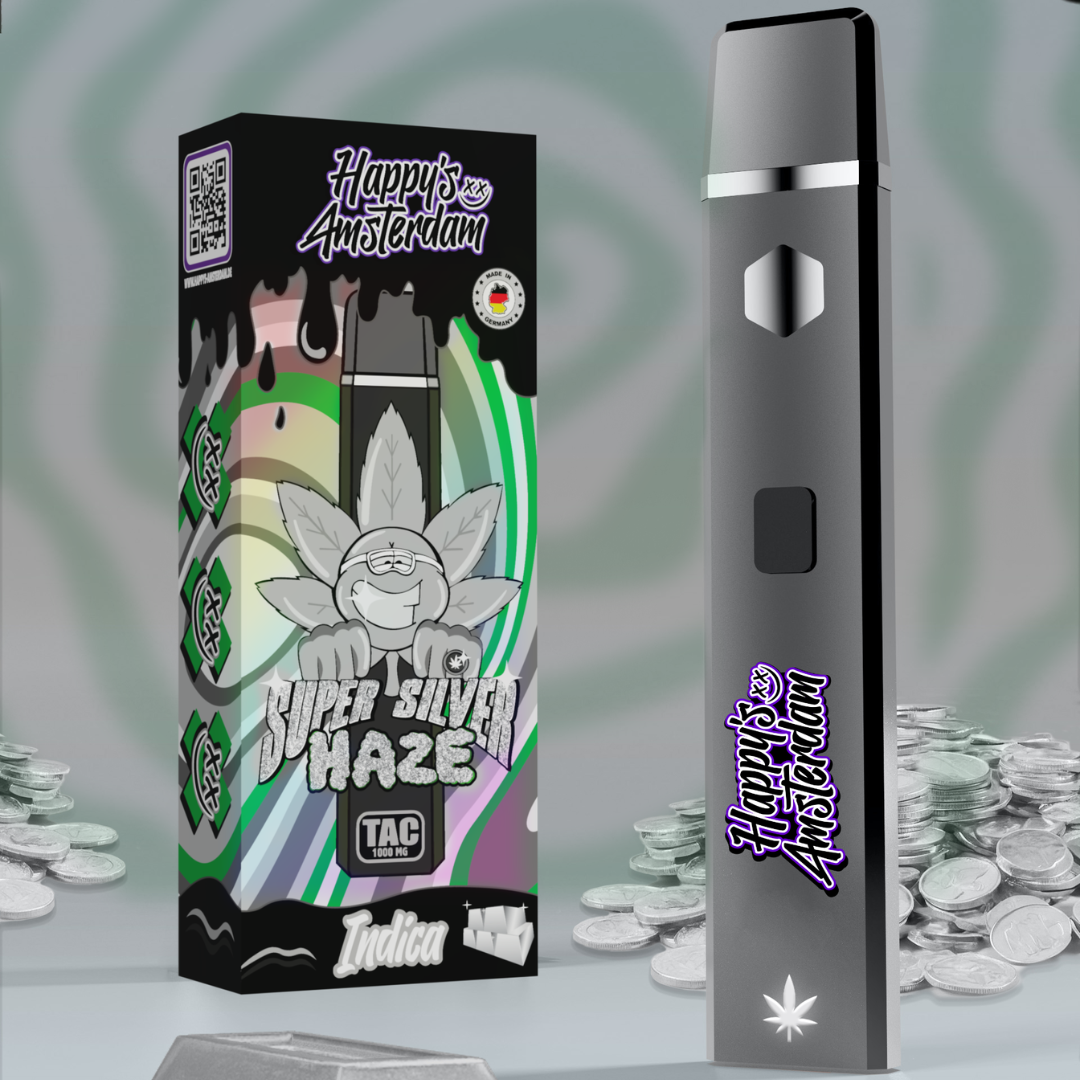 Happy's Amsterdam TAC Vape 10er Pack - Super Silver Haze